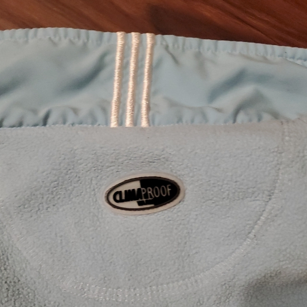 Adidas Climaproof Warm Sky Blue Fleece Jacket - Picture 7 of 7